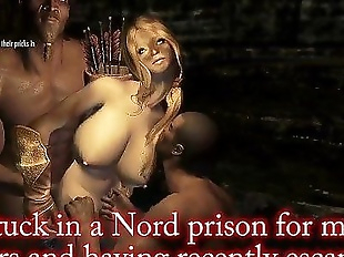 Sexy Cute Girl ambushed and forced by bandits in..