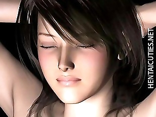 Sexy 3D hentai babe gets pussy licked - 5 min